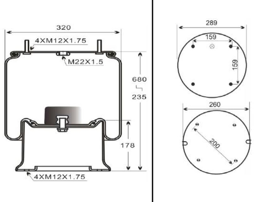 Firestone W01-M58-6364 813MB System zawieszenia pneumatycznego do ciężarówki Scania 1723269